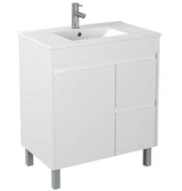 750mm X 365mm PVC Floor Standing Vanity Legs Right Hand Drawers